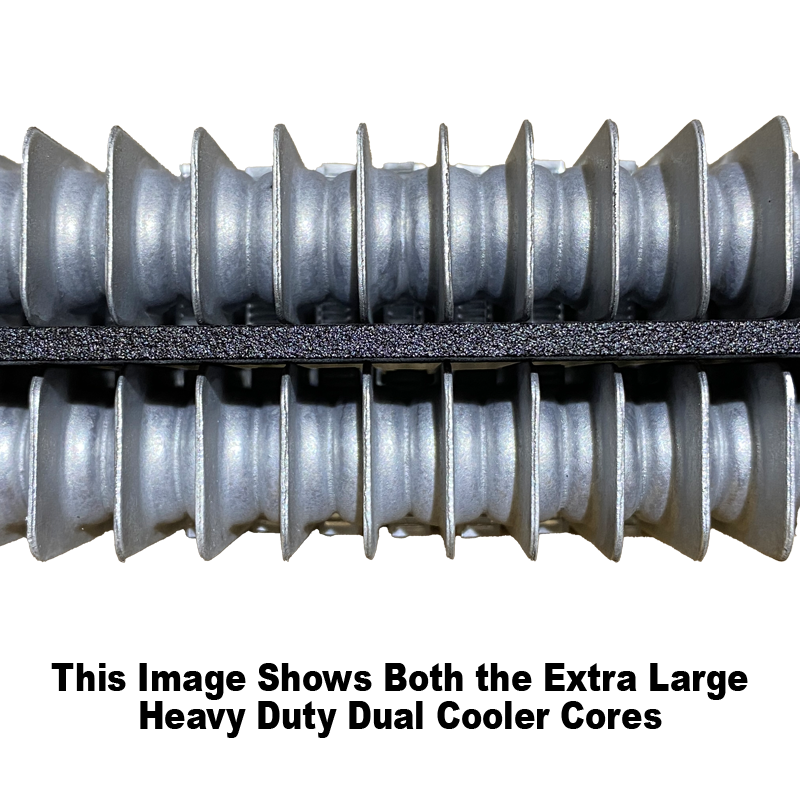 Extra Large Heavy Duty Transmission Oil Cooler with 5/16" Barb Fittings